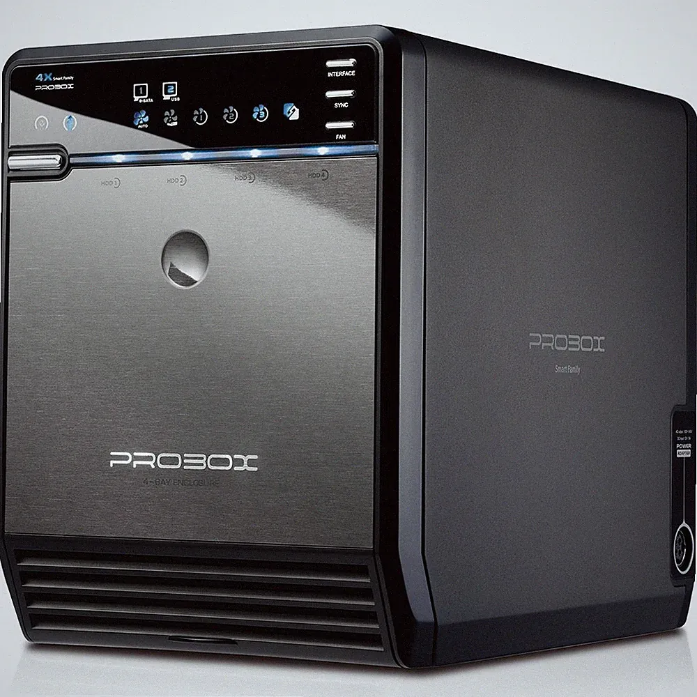 Mediasonic ProBox 4 Bay 3.5 Inch SATA Hard Drive Enclosure - USB 3.0 & eSATA