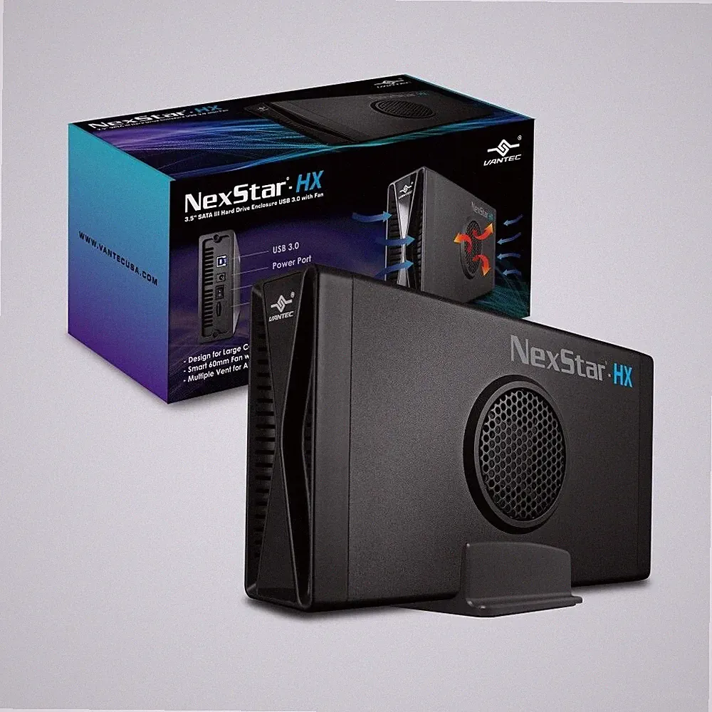 NexStar® HX, 3.5" SATA III Hard Drive Enclosure USB 3.0 With Fan